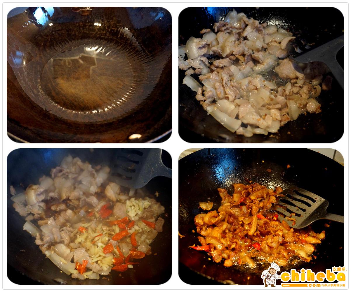 干锅手撕包菜的做法 步骤3